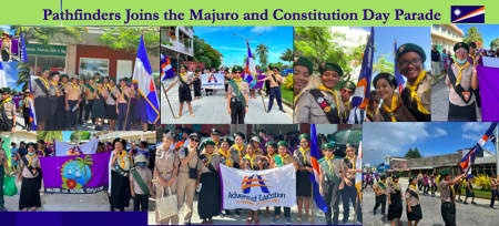 Pathfinders Join the Majuro and Constitution Day Parade